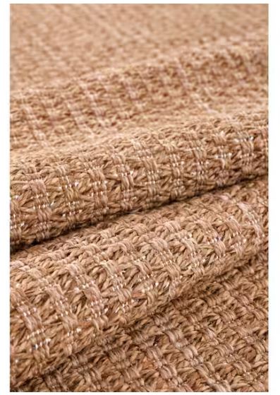 Natural 2 ft. x 3 ft. Wooly Easy Jute Washable Indoor Outdoor Area Rug