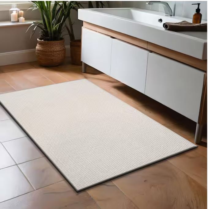 Wooly Bone 2 ft. x 3 ft. Solid Indoor Area Rug
