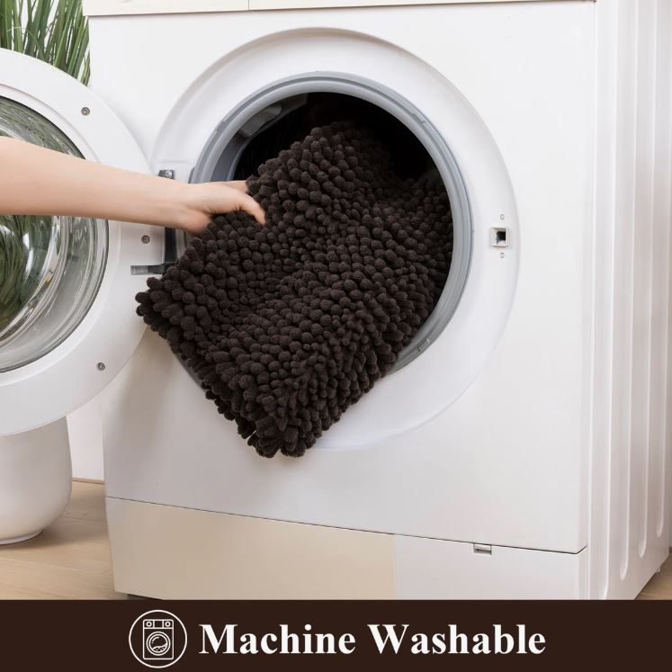 3 Piece Soft Absorbent Bath Rug Set With Non-Slip Backing