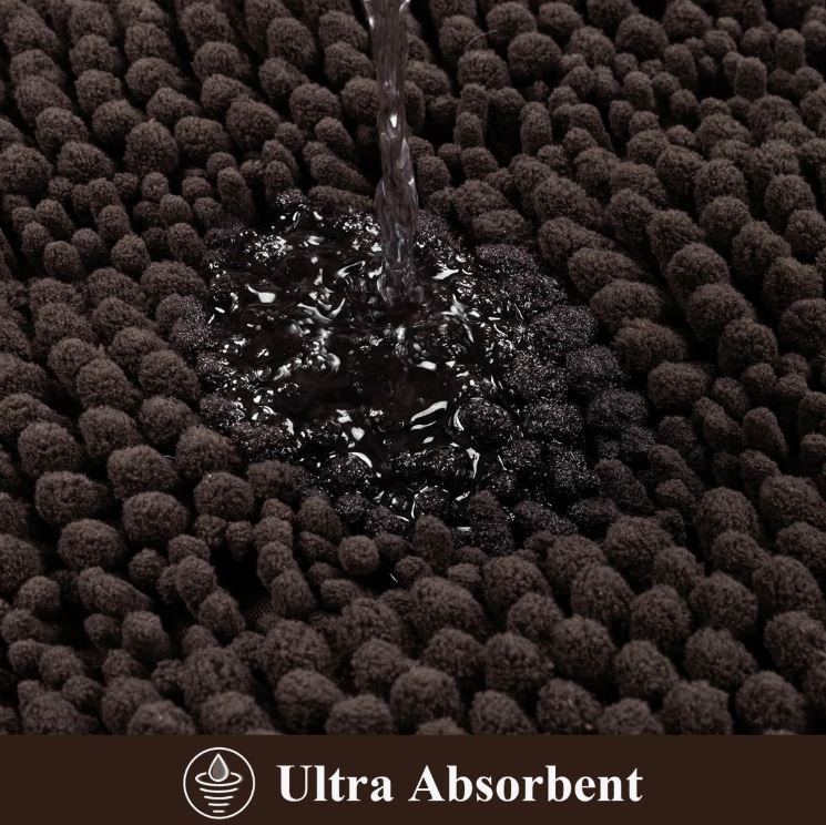 3 Piece Soft Absorbent Bath Rug Set With Non-Slip Backing