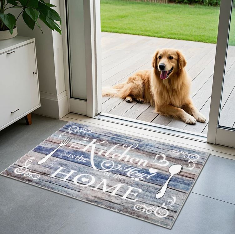 Machine Washable Non-Slip Kitchen Mat (Set of 3)