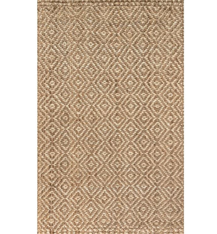 8x10 Hira Hand Woven Diamond Chunky Jute Area Rug