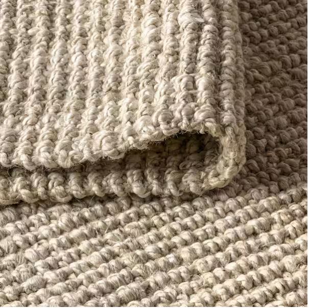 Hiro Hand Woven Chunky Jute Ivory 3 ft. x 5 ft. Area Rug