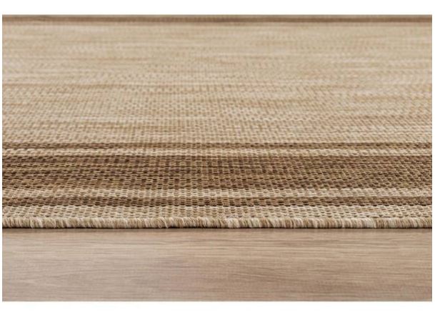 Essence Jute 5 x 7 ft. Bordered Easy to Clean Indoor Outdoor Area Rug
