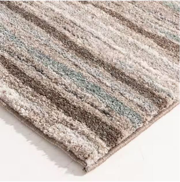 Shoreline Multi 2 ft. x 7 ft. Striped Runner Rug