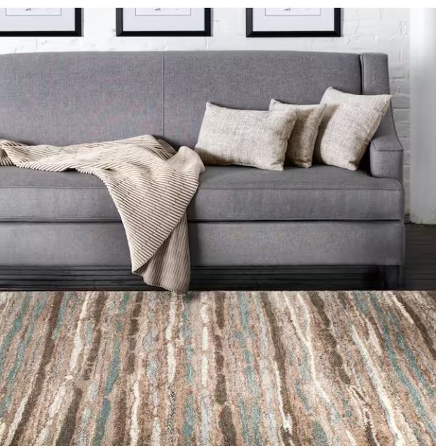 Shoreline Multi 2 ft. x 7 ft. Striped Runner Rug