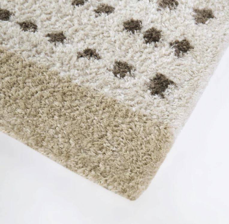 5x7 Wayne Brown Modern Dots Area Rug