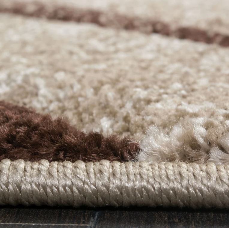 3'11" x 5'7" Arhan Abstract Brown Beige Area Rug