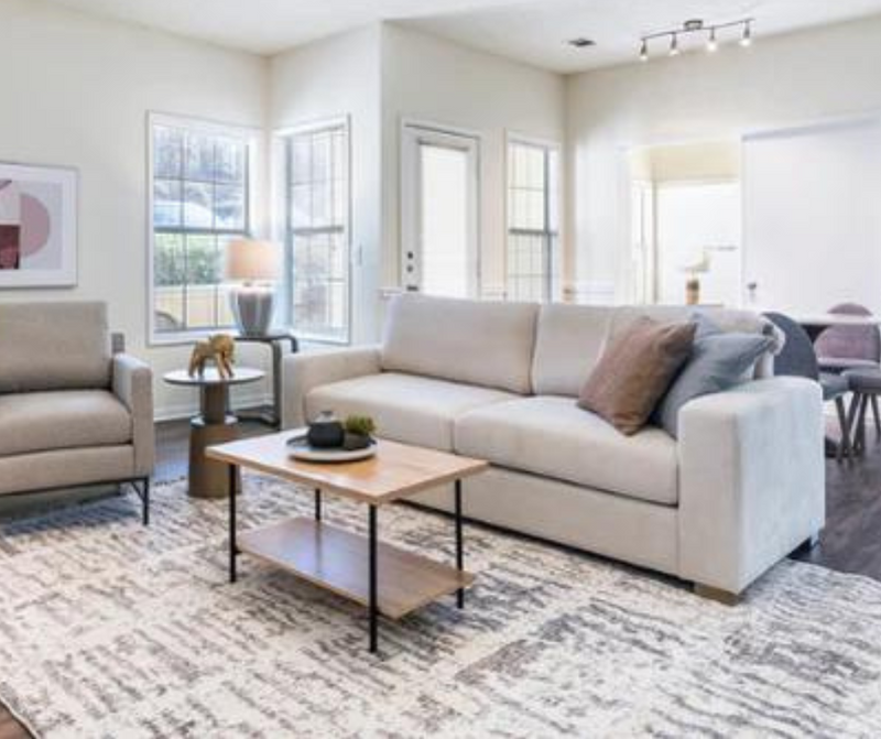 8'x10' Large Grey & Cream Ultra Soft Mico-Shag Area Rug