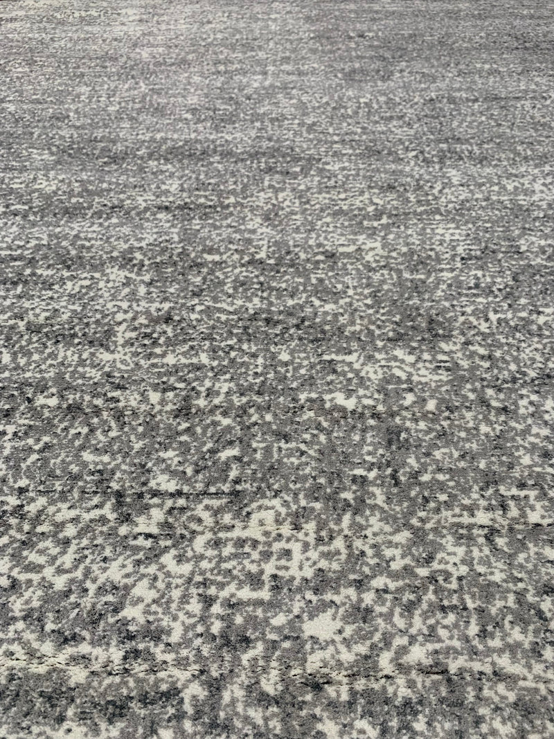 8'x10' Large Cream/Grey Ultra Soft  Micro-Shag Area Rug