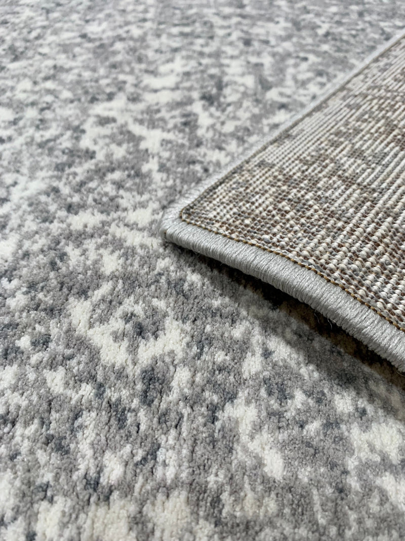 8'x10' Large Cream/Grey Ultra Soft  Micro-Shag Area Rug