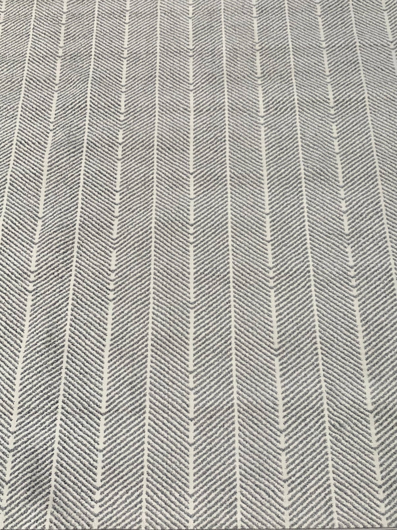 8'x10' Large Gray & White Ultra Soft Micro Shag Area Rug