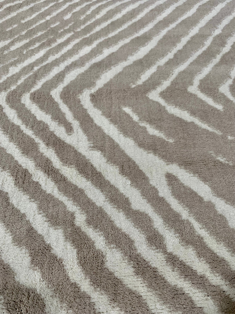 8'x10' Large Modern Zebra Print Ultra Soft Micro-Shag Area Rug