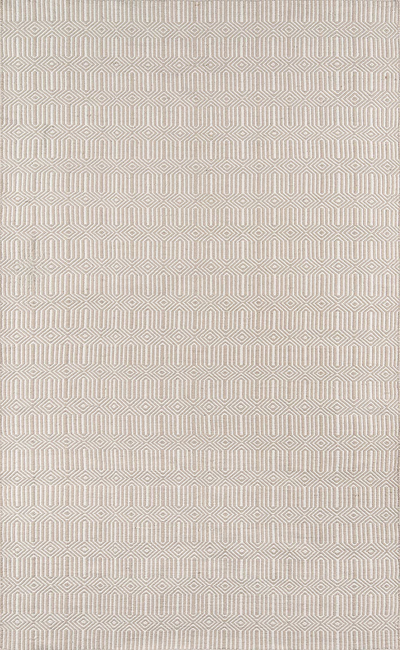 5x8 Beige Erin Gates by Momeni Hand Made Hand Woven Area Rug