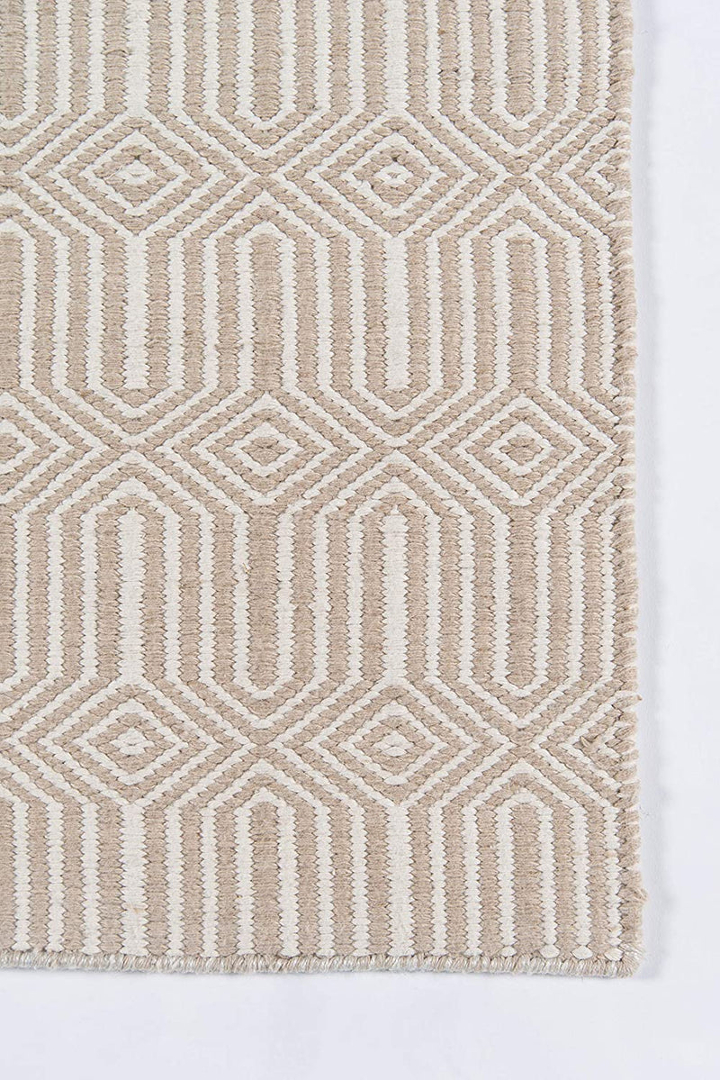 5x8 Beige Erin Gates by Momeni Hand Made Hand Woven Area Rug
