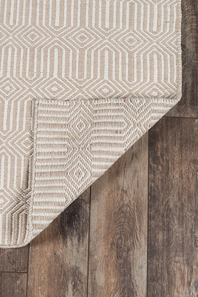 5x8 Beige Erin Gates by Momeni Hand Made Hand Woven Area Rug