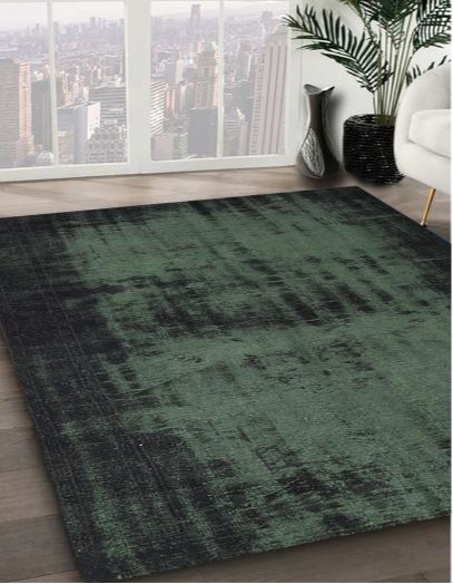 8x10 Charcoal Black Traditional Persian Area Rug