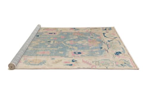 2x4 Runner Sage Blue Machine Washable Abstract Rug