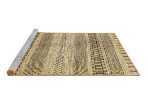 2x3 Runner Brown Gold Machine Washable Abstract Rug