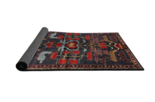 Runner 2x4 Brown Traditional Animal Rug