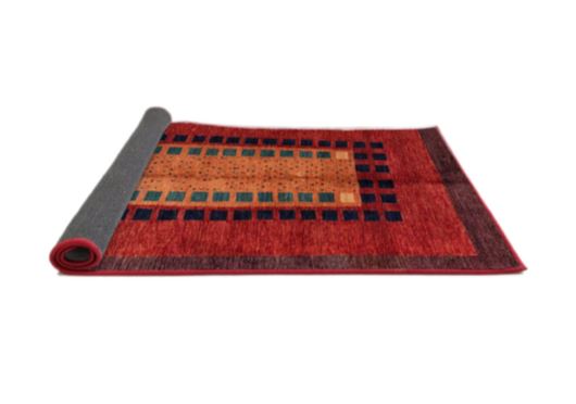 Runner 2x5 Red Abstract Oriental Rug