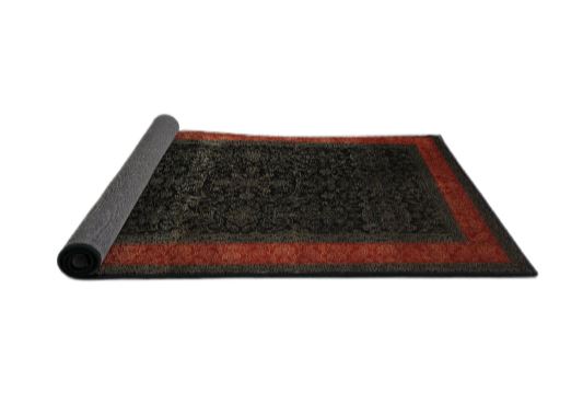 Round 5ft Red Traditional Persian Rug