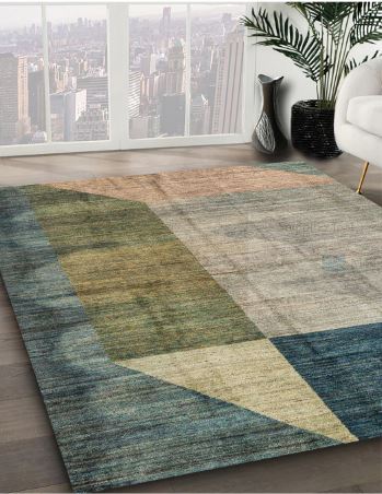 5x7 Gray Abstract Modern Area Rug