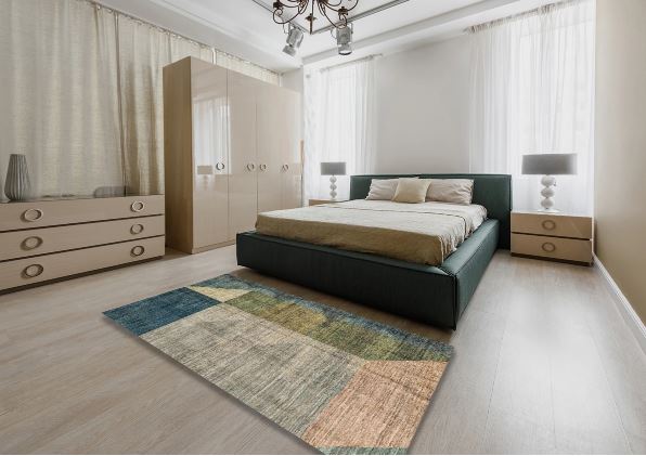 5x7 Gray Abstract Modern Area Rug