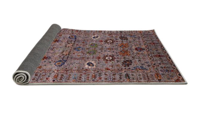 7x10 Red Brown Mid-Century Modern Oriental Rug