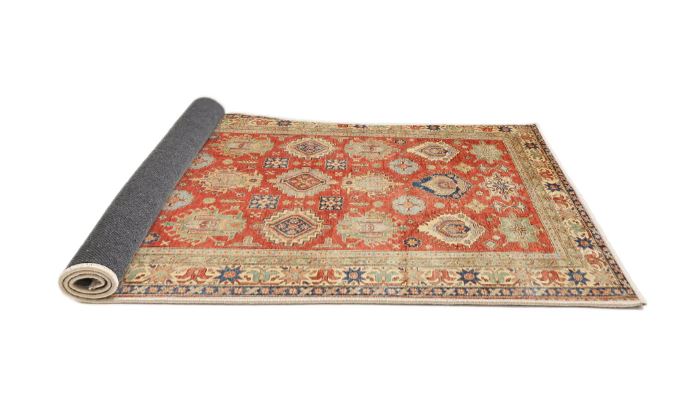 Size 6x9 Red Traditional Oriental Area Rug
