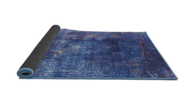 5x8 Blue Mid-Century Modern Persian Rug