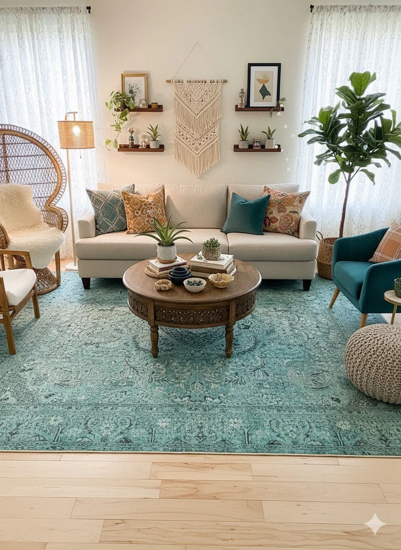 8' x 12' Washable Area Rug