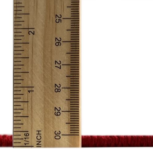 Square 6ft Fire Brick Red Machine Washable Traditional Rug