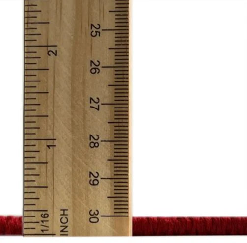 Round 6ft Red Machine Washable Oriental Industrial Rug