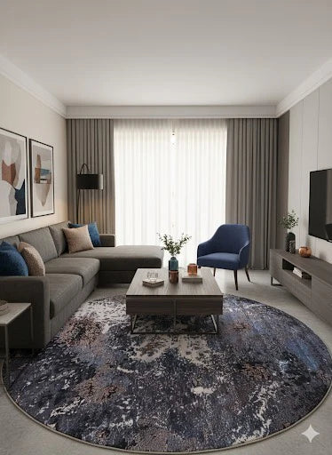 8ft Round Area Rug