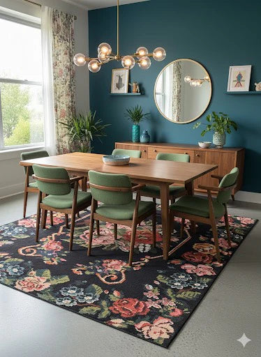8' x 10' Floral Area Rug