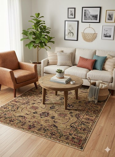 5' x 5' Square Area Rug