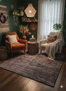 5'x5' Square Area Rug