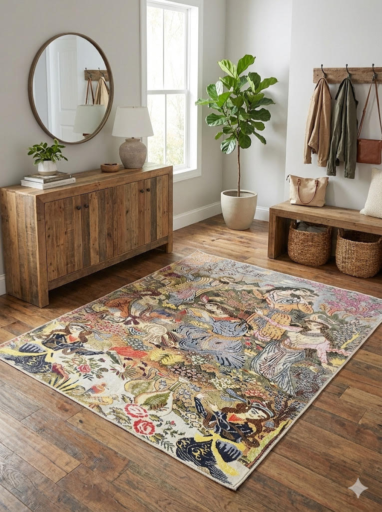 5' x 5' Square Area Rug
