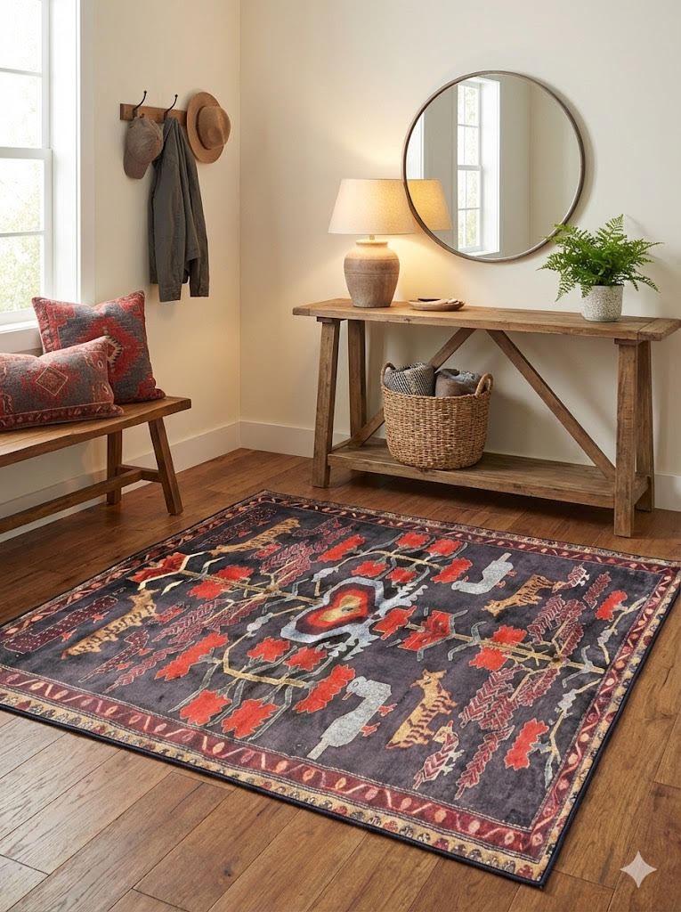 5' x 5' Square Area Rug