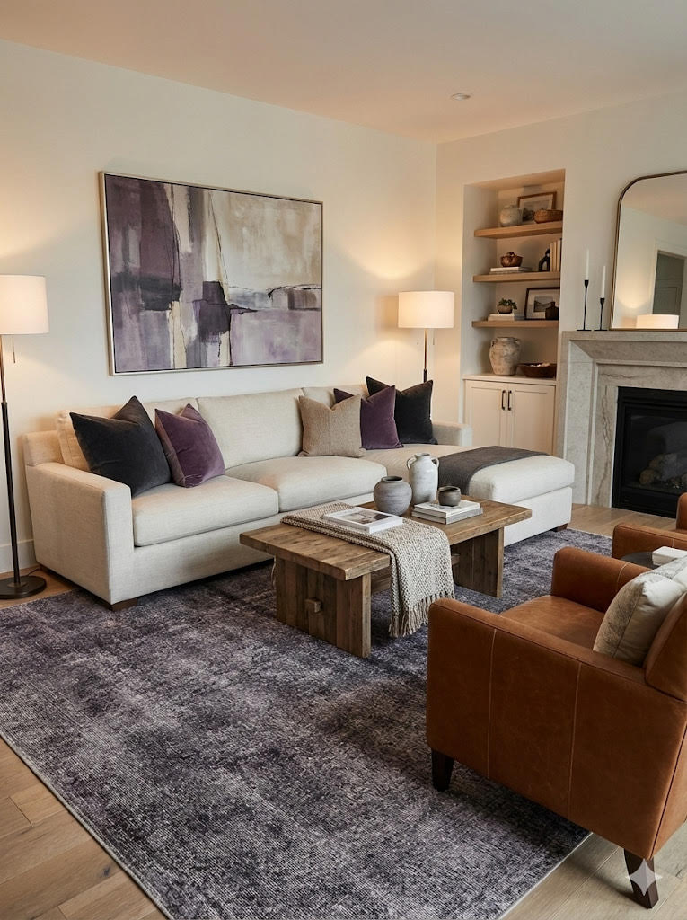 7' x 7' Square Area Rug