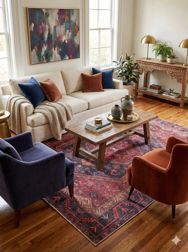 7' x 7' Square Area Rug