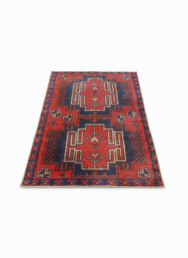 4' x 6' Multi Color Southwestern Geometric Area Rug