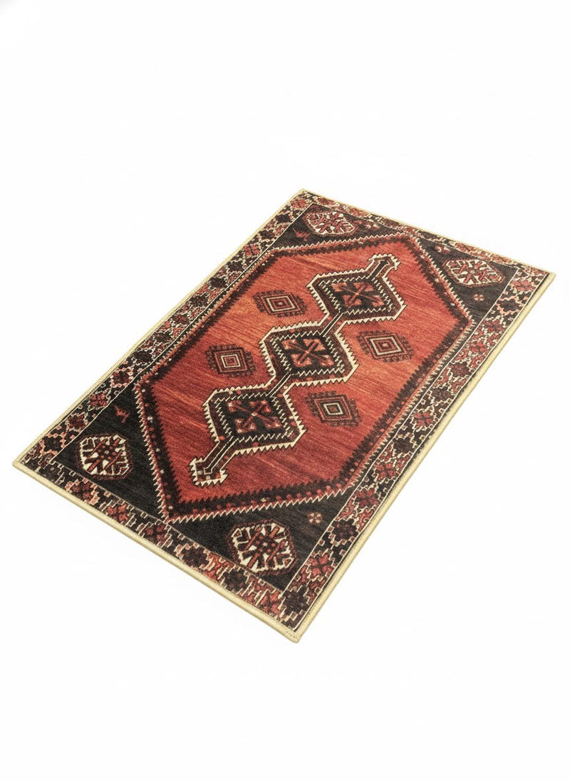 2' x 3' Multi Color Vintage Tribal Medallion Accent Rug