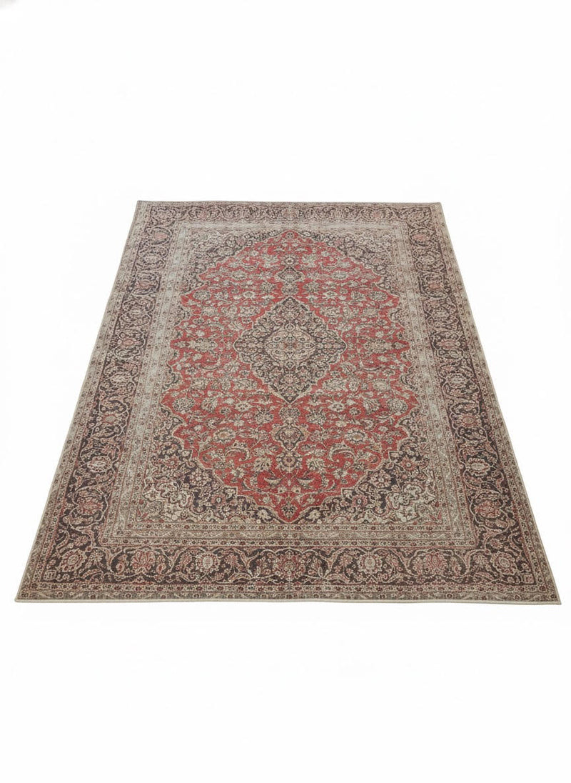 8' x 10' Multi Color Distressed Medallion Traditional Rectangular Area Rug