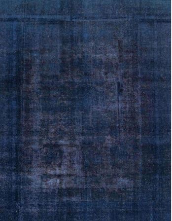 5' x 8' Rectangular Navy Blue Distressed Solid Modern Area Rug