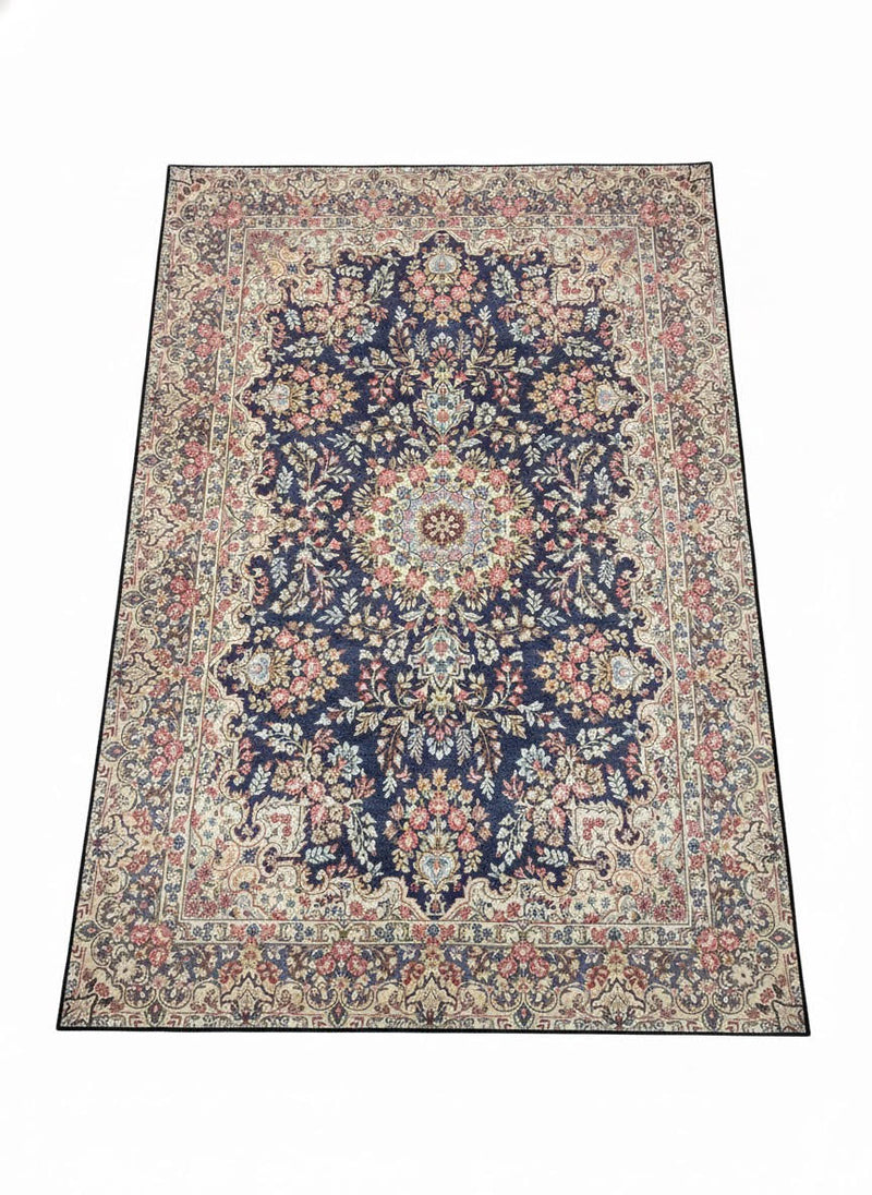 7' x 10' Rectangular Multi Color Floral Medallion Traditional Area Rug