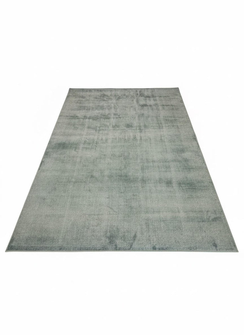 8' × 10' Rectangular Sage Green Distressed Solid Modern Area Rug