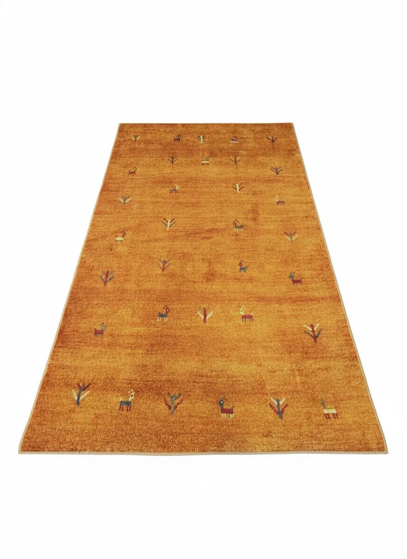 7' x 9' Rectangular Gold Camel Animal Tribal Southwestern Area Rug