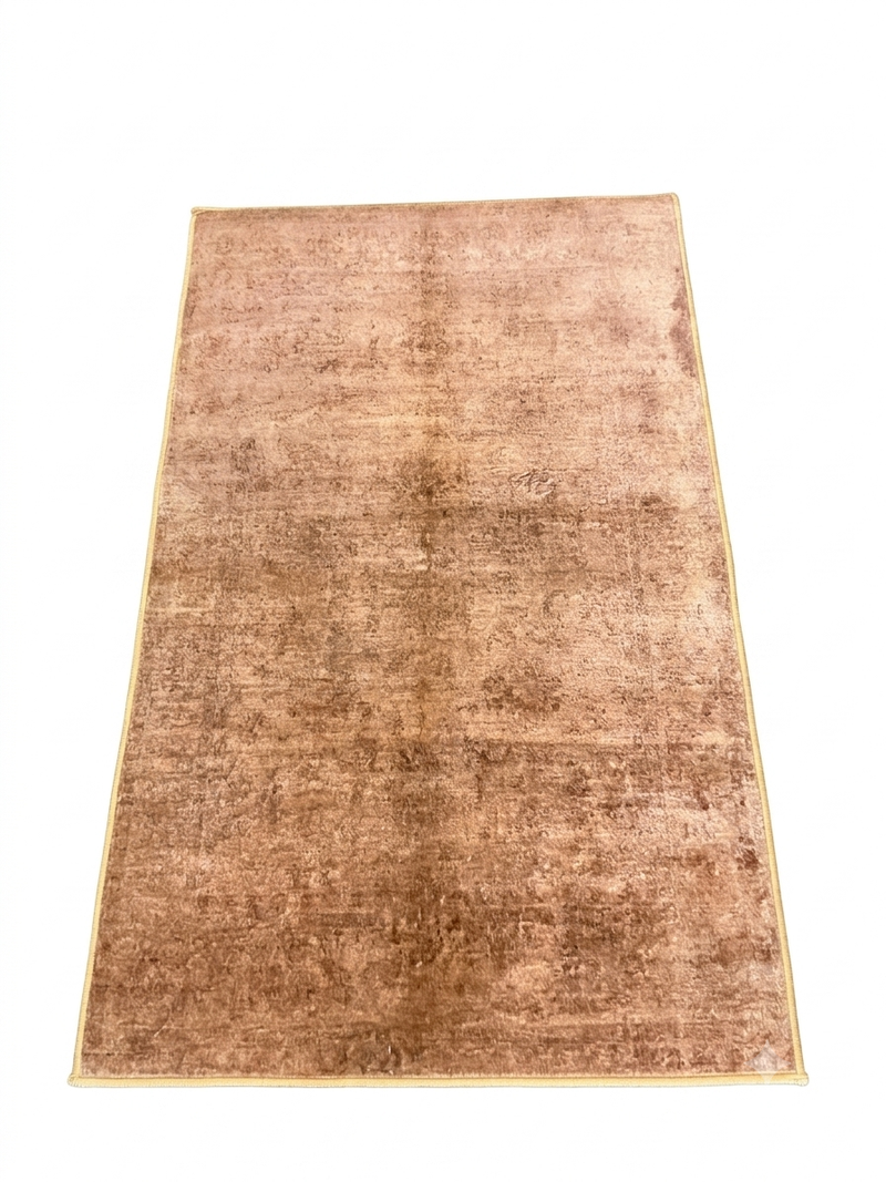 3' x 5' Rectangular Blush Brown Distressed Vintage Area Rug